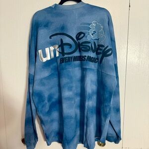 NWT. Run Disney Spirt Jersey XXL. blue tie-dye spirit jersey. Blue tie dye